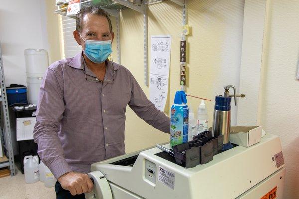 Jeffrey Sugarman, MD, PhD, at work at Redwood Family Dermatology, Santa Rosa