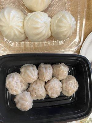 -BBQ Pork Bao and Pork xiao long bao