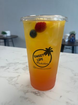 Best Seller. Pineapple Push Energizing Tea. A refreshing low calorie drink.