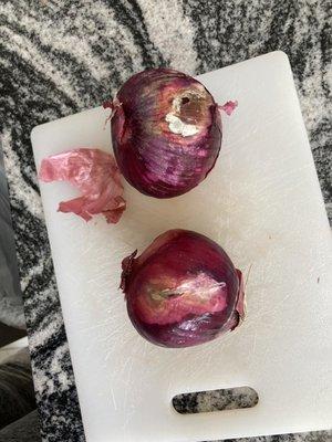 The onions they picked for me.