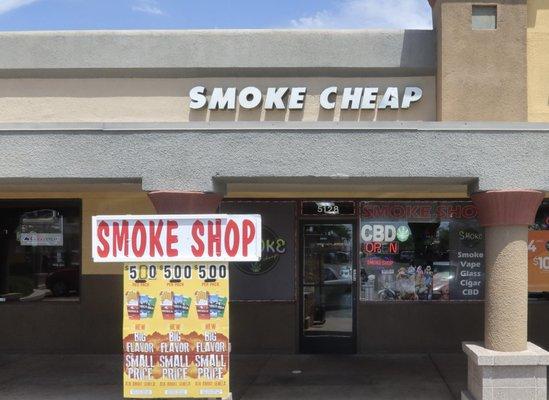 Smoke Cheap Shop Exterior