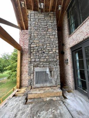 Outdoor fire place