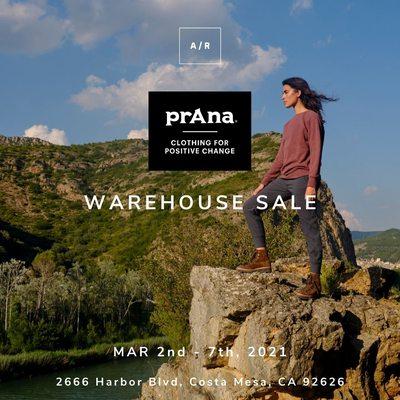 prAna Warehouse Sale // MAR 2 - 7, 2021 // Costa Mesa, CA