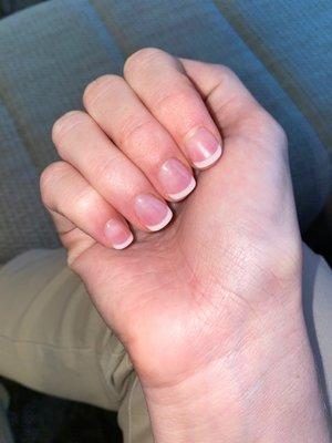 French powder gel manicure