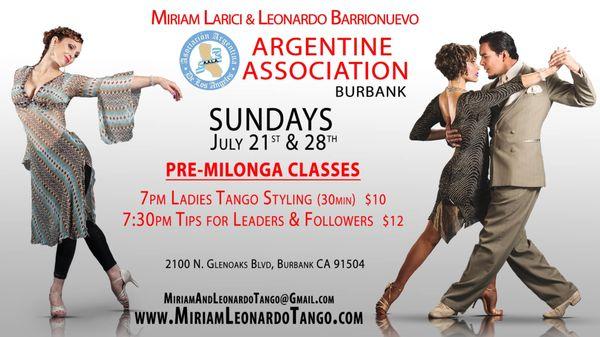 Tango class & dance Noches de Tango Comma en Buenos Aires (every Sunday)