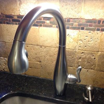 Arthur installed this lovely faucet in no time flat. Thank you, Arthur!