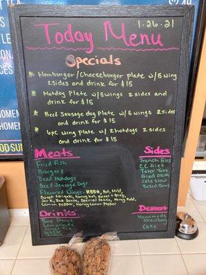 Today's menu!