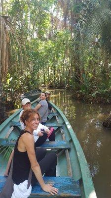 Cruise on the Amazon River in Peru with a Shaman. Learning about the healing plants and keeping my hands in the boat!