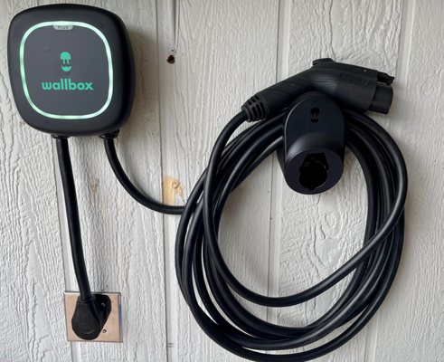 Outlet for our wallbox EV charging system