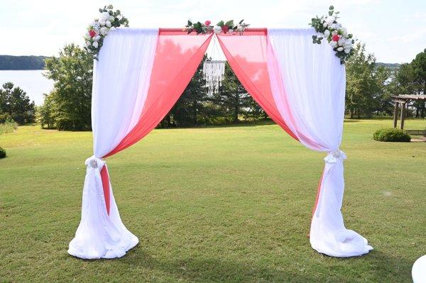 Breathtaking Lake and Wedding Arch