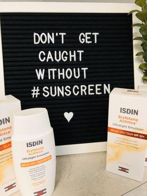 ISDIN - one of our favorite, al-mineral sunscreen focused on DNA repair. Pick some up today.