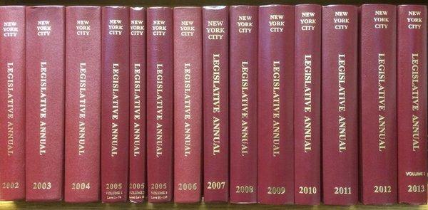 Our NYC Legislative Annuals make excellent research references. Be sure to check out the footnotes for extra materials available!