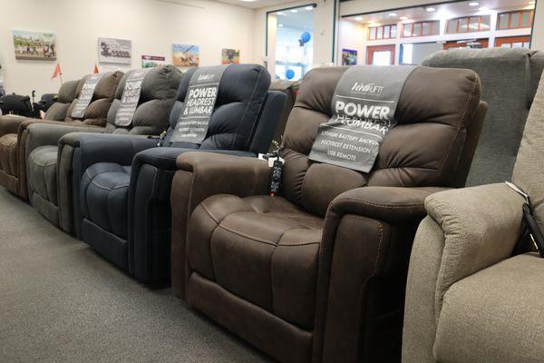 Pride Lift Chair Power Recliners in stock, Experience the comfort and convenience.