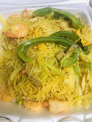 Singapore rice noodles 1