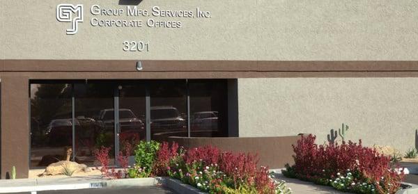 Group Manufacturing Services, Inc. Corporate Offices 3201 S. Hardy Dr.Tempe,AZ 85282 USA Phone+1 (480) 966-3952