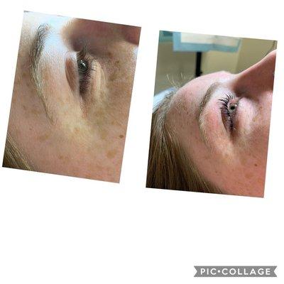 lash lift and tint