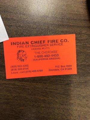 Indian Chief Fire Company