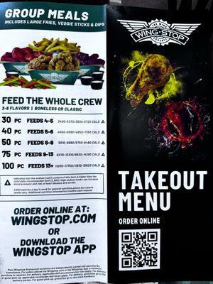 To go menu (outside pamphlet)