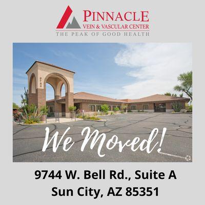 As of 9/21/2021, we moved our Sun City/Surprise office to a larger nearby location! 9744 W. Bell Rd., Suite A, Sun City, AZ