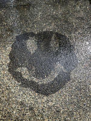 A smiley face of clean!