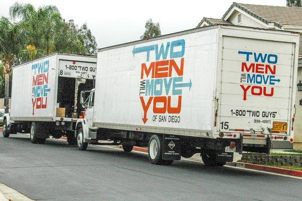 Two Men Will Move You, moving San Diego since 1972.