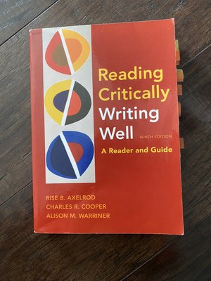 Reading Critically Writing Well