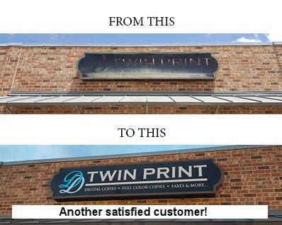 We can refurbish your company signs too.  Why replace it all when we can make your existing sign look like new...