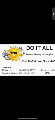 Do It All Plumbing Heating And Cooling