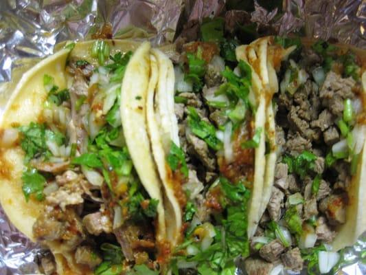 Tacos de Asada y Carnitas