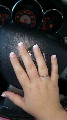 Heard good reviews so glad I checked it out. $30 for them and look great! A little harsh on the nails but in the end beautiful