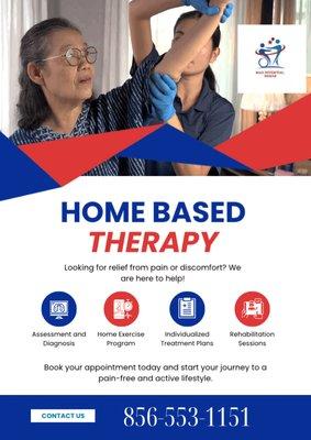 Home based PT and OT in Burlington, Mercer, Camden and Gloucester counties of NJ!