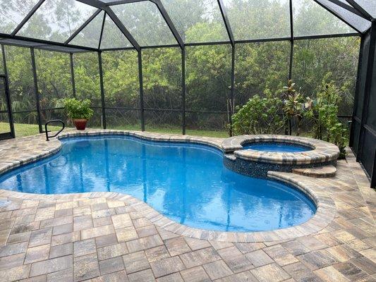 Wanted to include a picture of the pool remodel.  We're so happy with it!  Mon