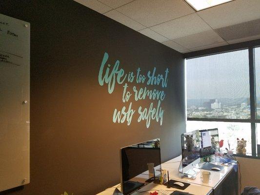 Wall Vinyl Graphics for Office