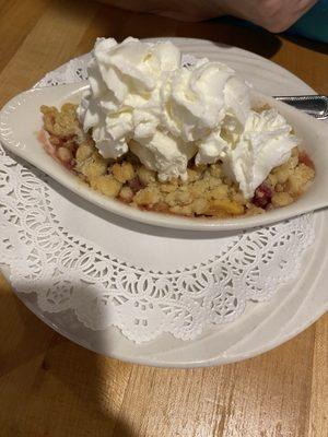 Peach cobbler