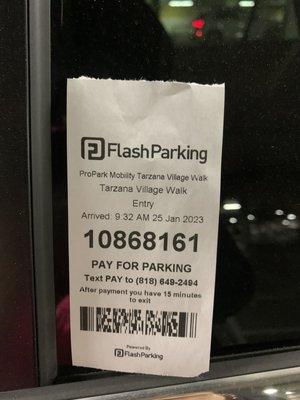 Parking ticket