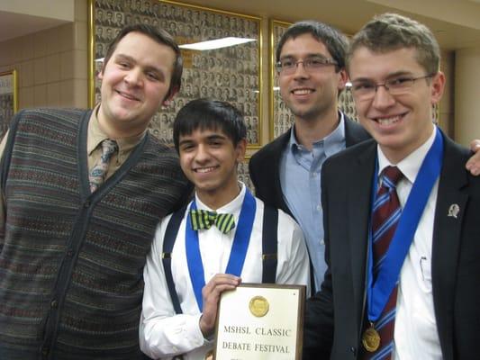 State championship debate team of 2012