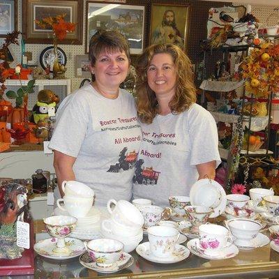 Owners of Boxcar Treasures, Carol Riggan and Jodie Schimke