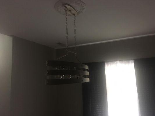 Chandelier installation