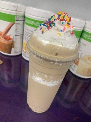 birthday cake protein shake