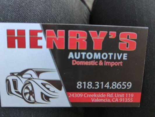 Henry's Automotive