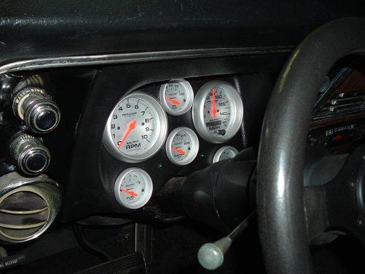 1968 Camaro Dash Gauges AFTER