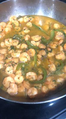 Shrimp in garlic sauce