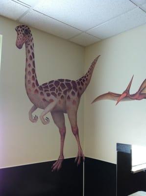 Each room has a theme. This is the dinosaur room.