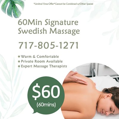 ONLY $59.99 - 60Min Body Massage