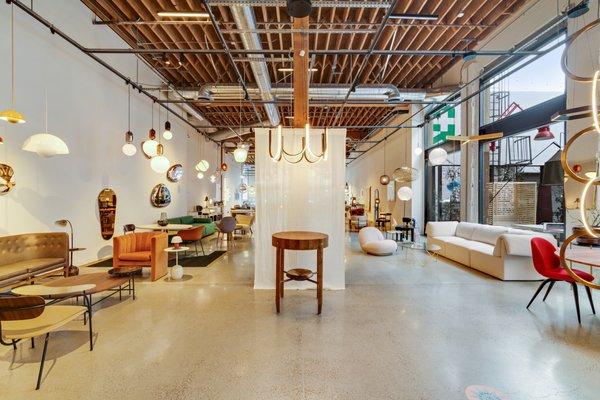 Inside the A+R showroom at ROW dtla.