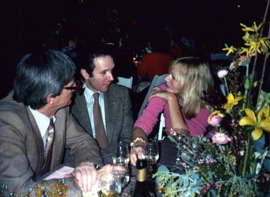 Sally Kellerman with researchers  1986