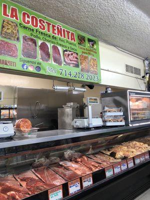 Carniceria La Costeñita inside the market