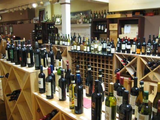 Over 600 wines to choose from.