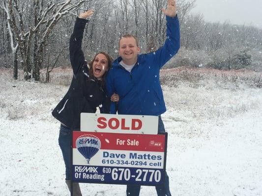 Happy land buyers! Ben and Jackie Mitten