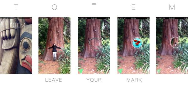 Ad for Totem the world's first local-social augmented reality app